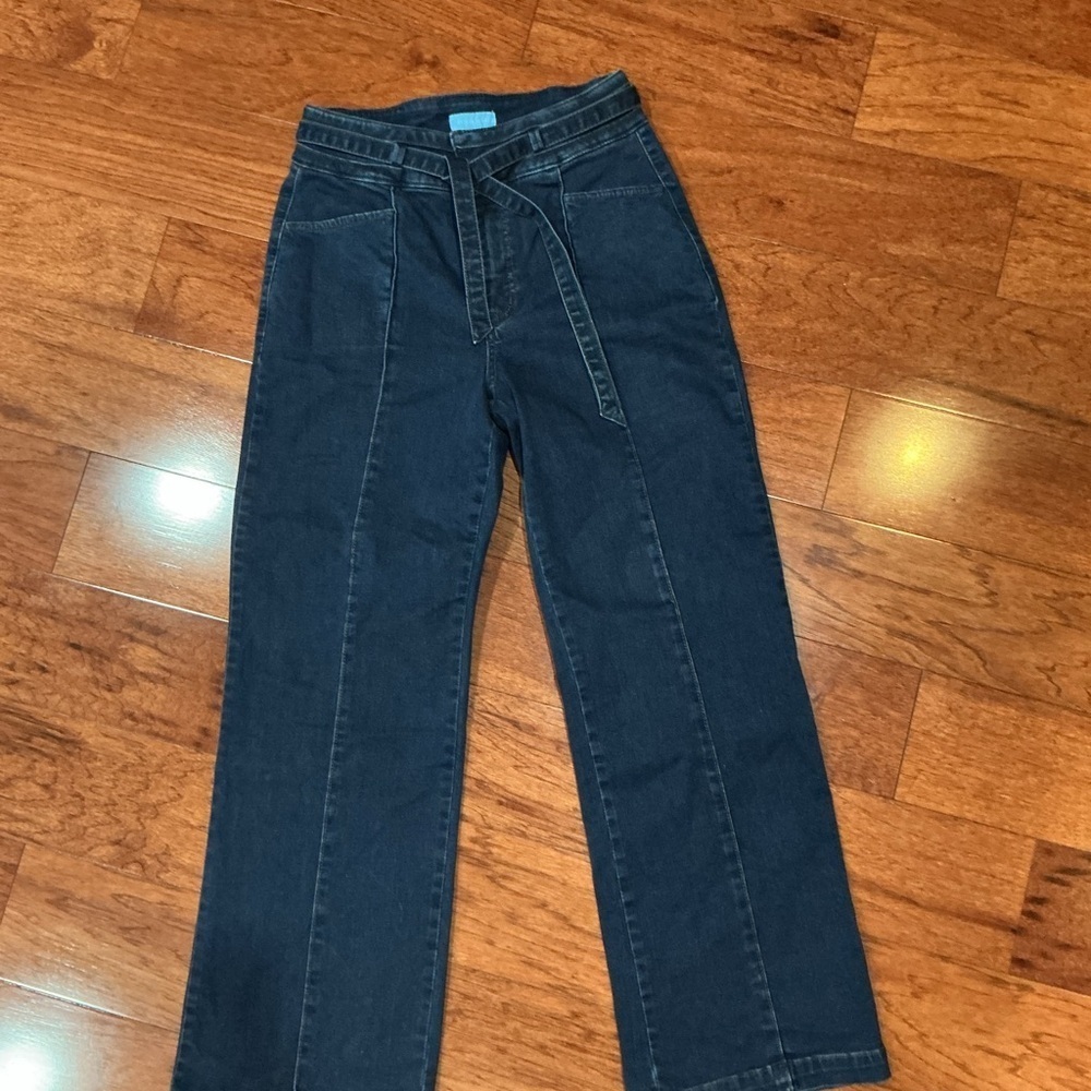 Draper James Dark Denim with tie Size 8 - Picture 2 of 6